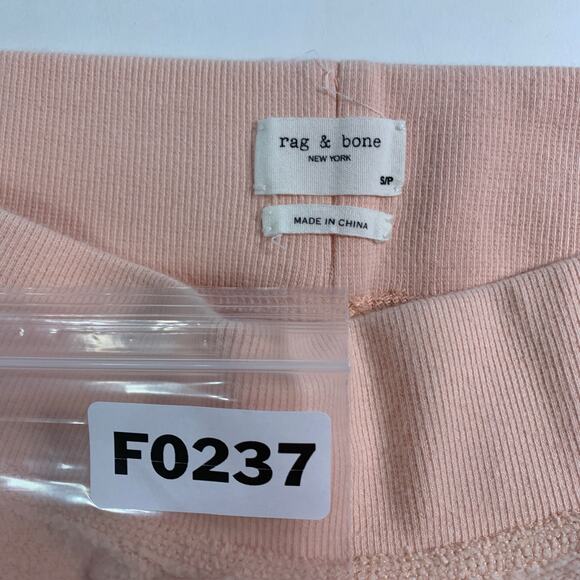 Rag and Bone S Womens Dusty Pink Brushed Inside Out Terry Sweatpants Cozy - Picture 4 of 10